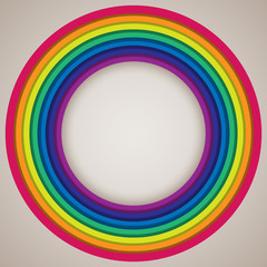 Obraz premium Rainbow on white. Rainbow abstract background. Rainbow border. R