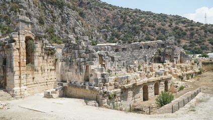 Fototapeta na wymiar Myra Ancient city in Demre, Antalya - Turkey