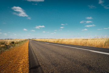 Asphalt road on Westen Australia .