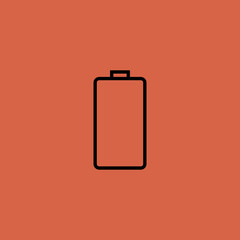battery icon. flat design