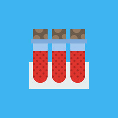 beakers icon. flat design