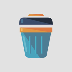 can icon. flat design
