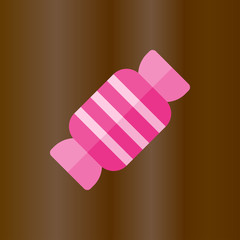 candy icon. flat design