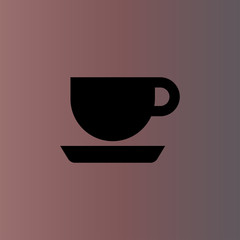 cup icon. flat design
