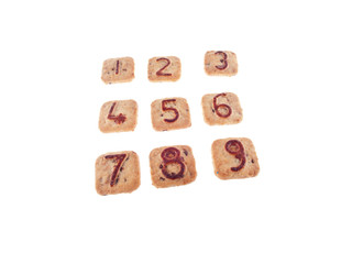 number cookies 1, 2, 3, 4, 5, 6, 7, 8, 9,