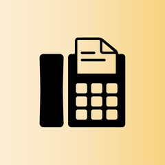 fax icon. flat design