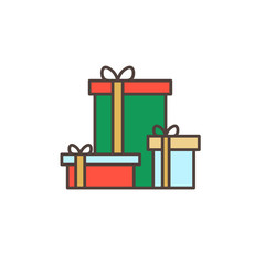 gifts icon. flat design