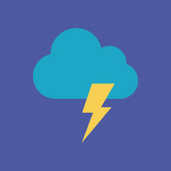 storm icon. flat design