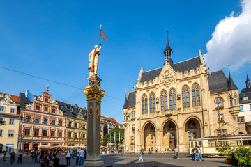 Obraz premium Erfurt, ratusz, targ rybny