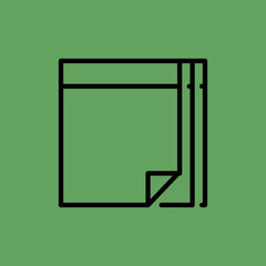 notebook icon. flat design