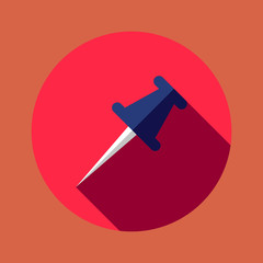 pin icon. flat design