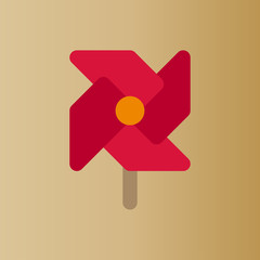 pinwheel icon. flat design