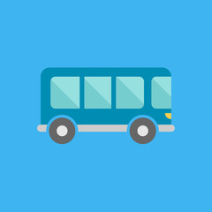school bus icon. flat design