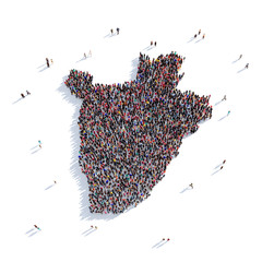 people group shape map Burundi