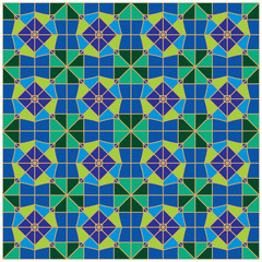 Fototapeta na wymiar Seamless oriental geometric patterns