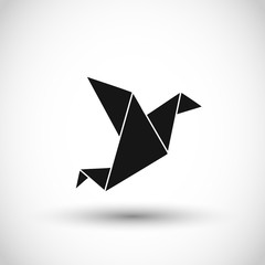 Origami icon vector
