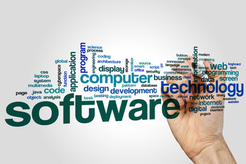 Software word cloud