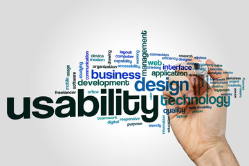 Usability word cloud