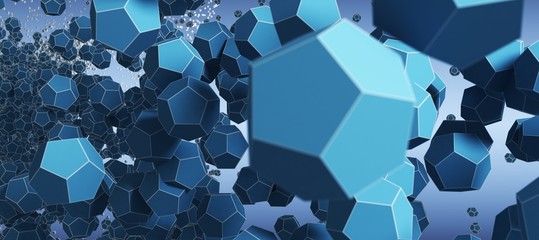 blue Abstract objekt Technology Background