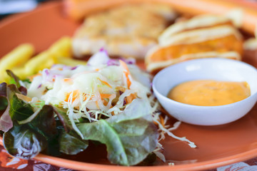 vegetable salad or mixed salad dish