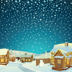 Winter Christmas Landscape
