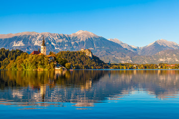 Fototapeta na wymiar Lake Bled, Slovenia