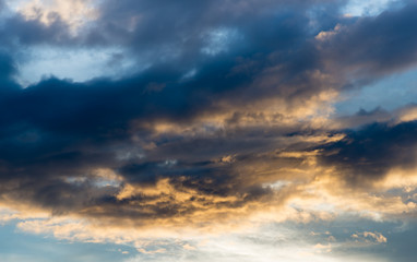 Naklejka na ściany i meble Abstact sky with clouds ,Beautiful sunset sky background