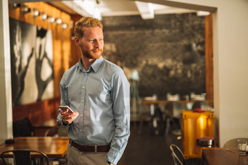 Confident young businessman