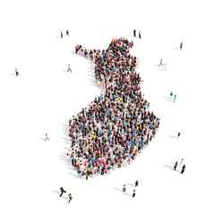 people group shape map Finland