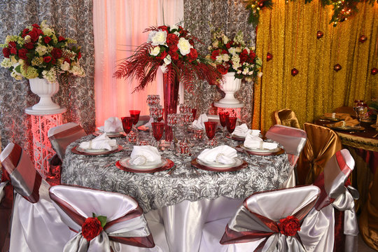 Table Decorated for Special Event