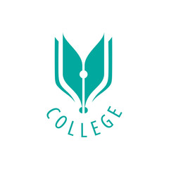 Fototapeta na wymiar vector logo college