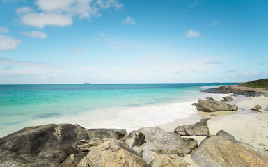 Fototapeta na wymiar Seascape of Cape Leeuwin, along the Indian Ocean ,Augusta Western Australia .