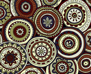 Fototapeta premium Abstract background consisting of mandal