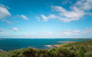 Seascape of Cape Leeuwin, along the Indian Ocean ,Augusta Western Australia .