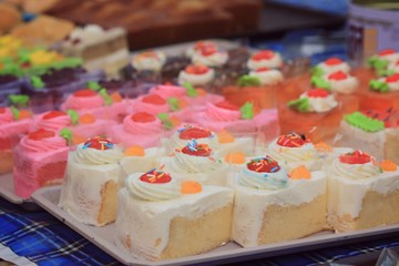 tasty cake at market.