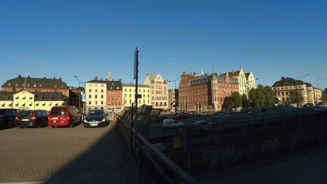 Stockholm. Old town. Architecture, old houses, streets and neighborhoods. 4K.
