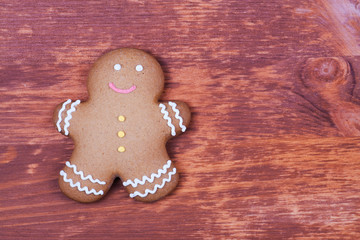 Gingerbread on wood board