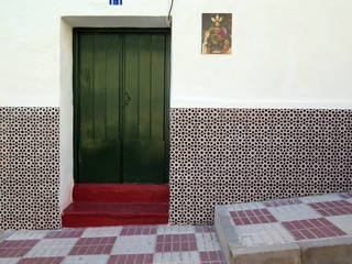 Tiled from wall
