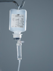 Hospital saline IV Drip for patient after surgery - 129448251