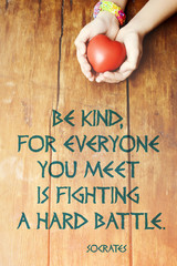 be kind heart vert