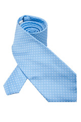 Blue tie isolated on white background