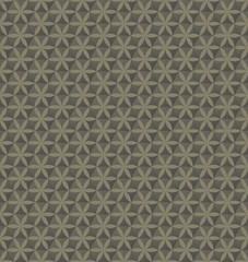 Abstract geometric hexagon and geometric floral seamless pattern background, Vector illustration