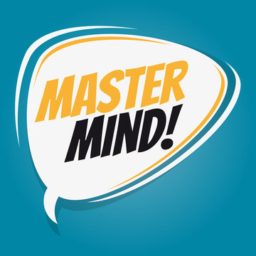 mastermind retro speech balloon