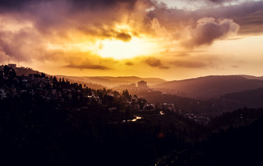 Sonne über Jerusalem