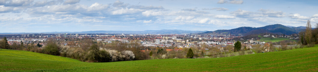 Fototapeta na wymiar Panorama Freiburg im Breisgau