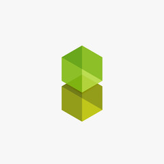 Obraz premium Blank geometric abstract business templates, hexagon layouts