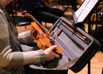 Rehearsal Symphony orchestra