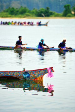Boat Racing at Narathiwat, Thailand