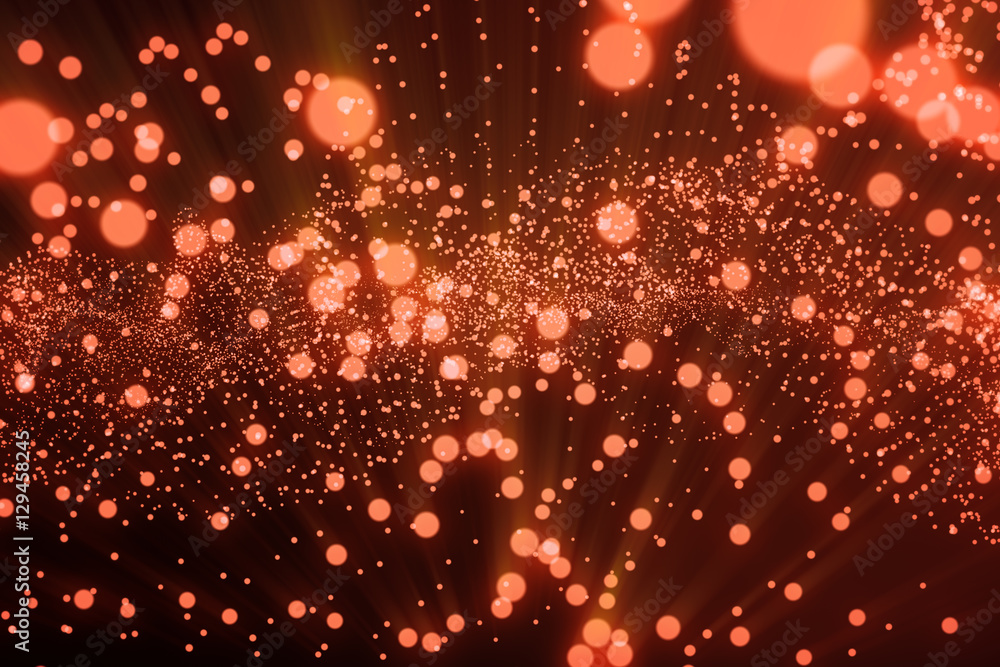 Poster 3d rendering abstract polygonal wave background with connecting dots and lines. connection structure