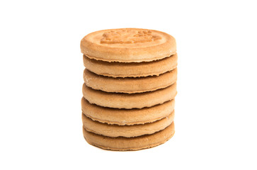 Butter cookies isolated